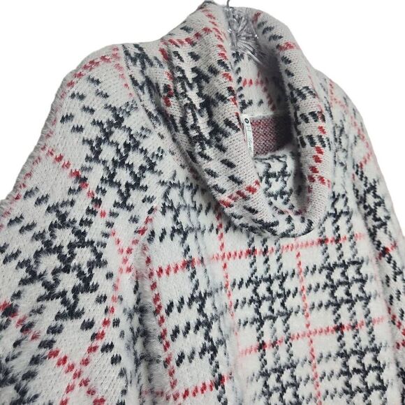 Leo & Nicole Plaid Cowl Neck Sweater Soft Size 3X Long Sleeves - Picture 3 of 8